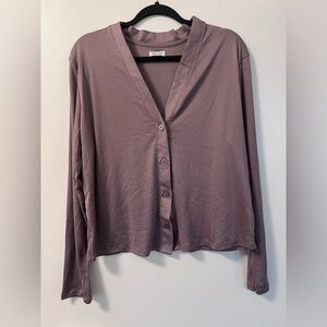 Splendid PJ set (cardigan, tank top, and pants) L - mauve pink